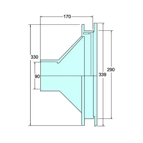 Dysza ssąca do basenów foliowych Hayward 3303 (40 m3/h, 90 mm) - Zdjęcie 3