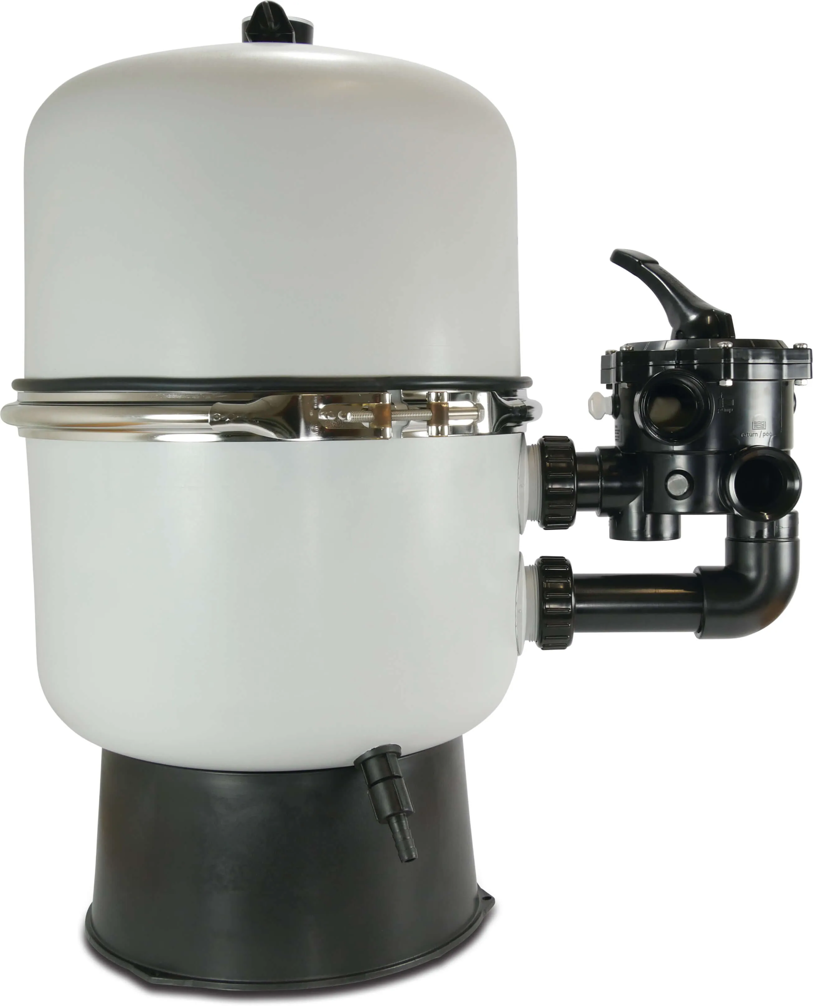 Filtr piaskowy PP wzmocniony włóknem szklanym 50 mm x 1 1/2" KW x GW 1,8bar szary typ QS500 SM - Zdjęcie 1