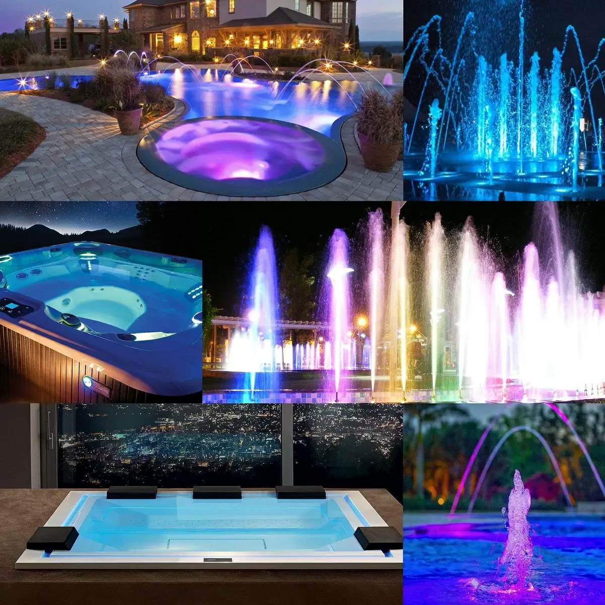 Aquaviva HT201S 546LED 33 W RGB (AISI-316) LED Pool Light with Mounting Kit - Image 5
