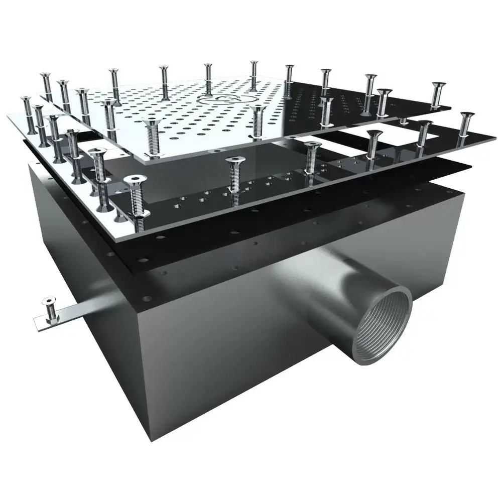 Aquaviva 2" Pool Main Drain for Vinyl Liner, AISI 304 (350x350 mm) - Image 2
