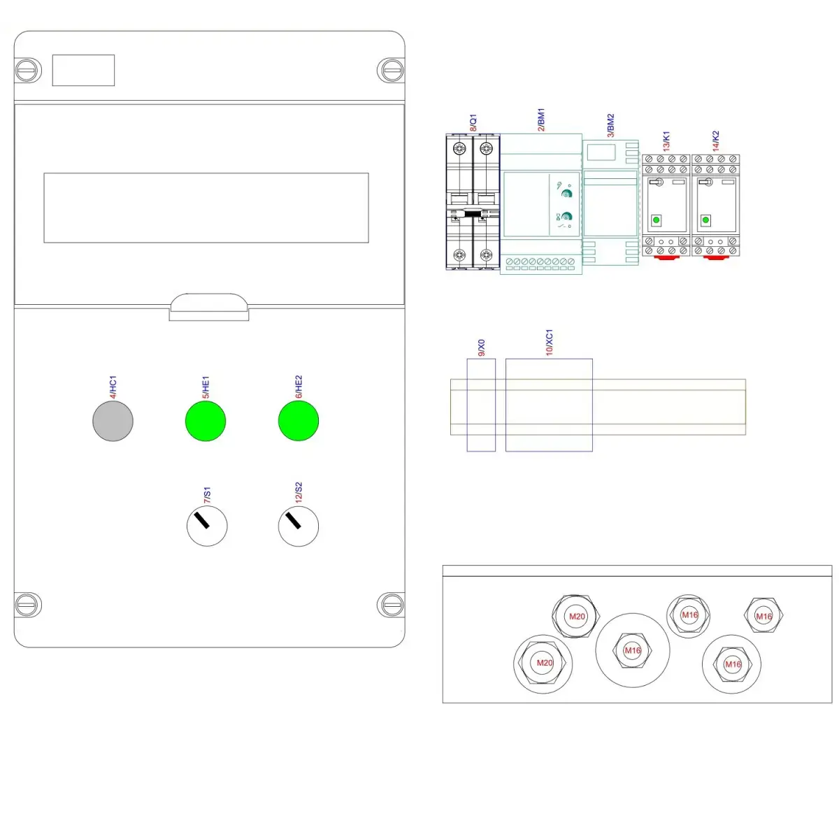 Hayward-Toscano ECO-FILL-2-230V Overflow Tank Control Panel, 5 Probes (HPOW5LEV) - Image 5