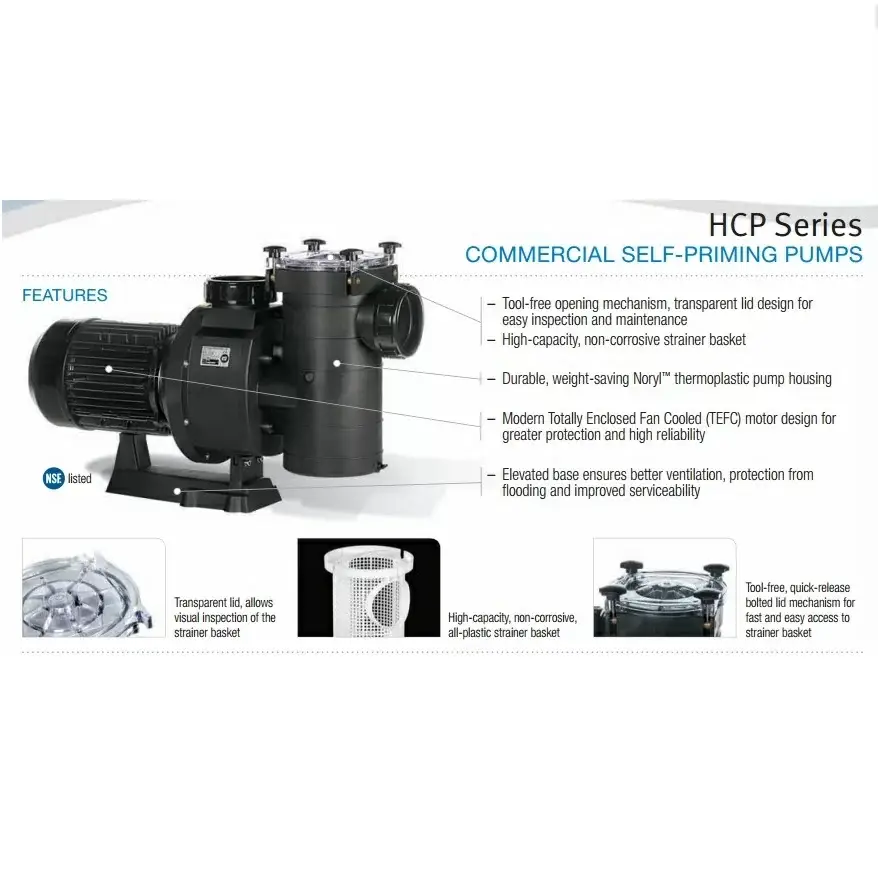 Pompa do basenu Hayward HCP401003E KAN1020 T2.B IE3 (380V, 115.6 m3/h, 10 KM) - Zdjęcie 7