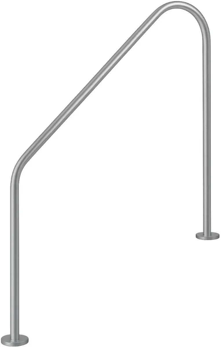 Flexinox 87162260 Roman Stair Handrail 2-BEND (1829 mm, Flange, AISI-316L) - Image 1