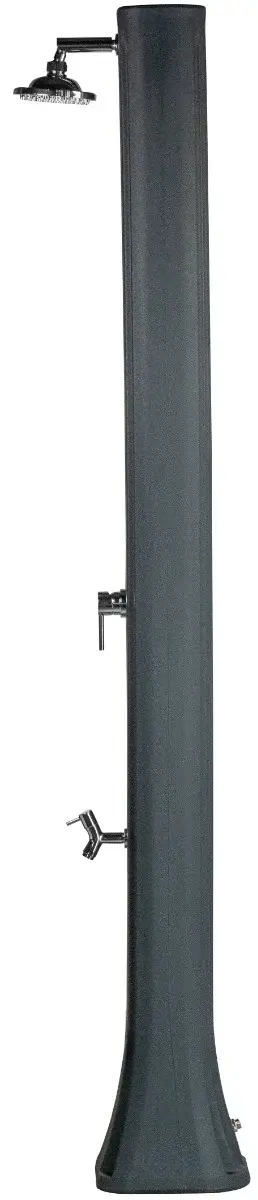 Prysznic solarny Aquaviva Big Happy Five z kranikiem do mycia stóp, antracyt F620/7016, 36 l