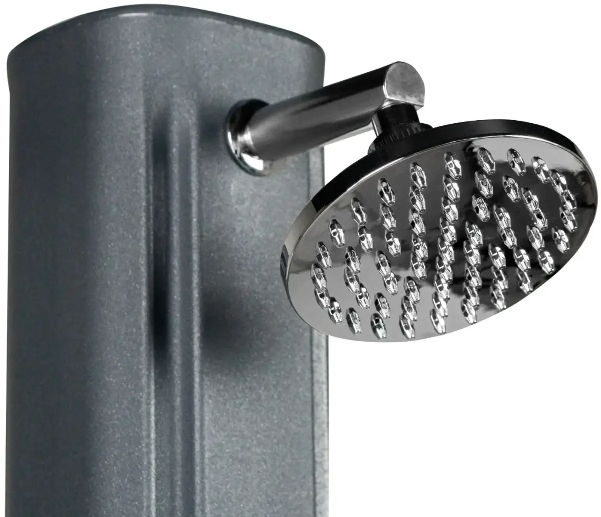 Prysznic solarny Aquaviva Big Happy Five z kranikiem do mycia stóp, antracyt F620/7016, 36 l - Zdjęcie 2