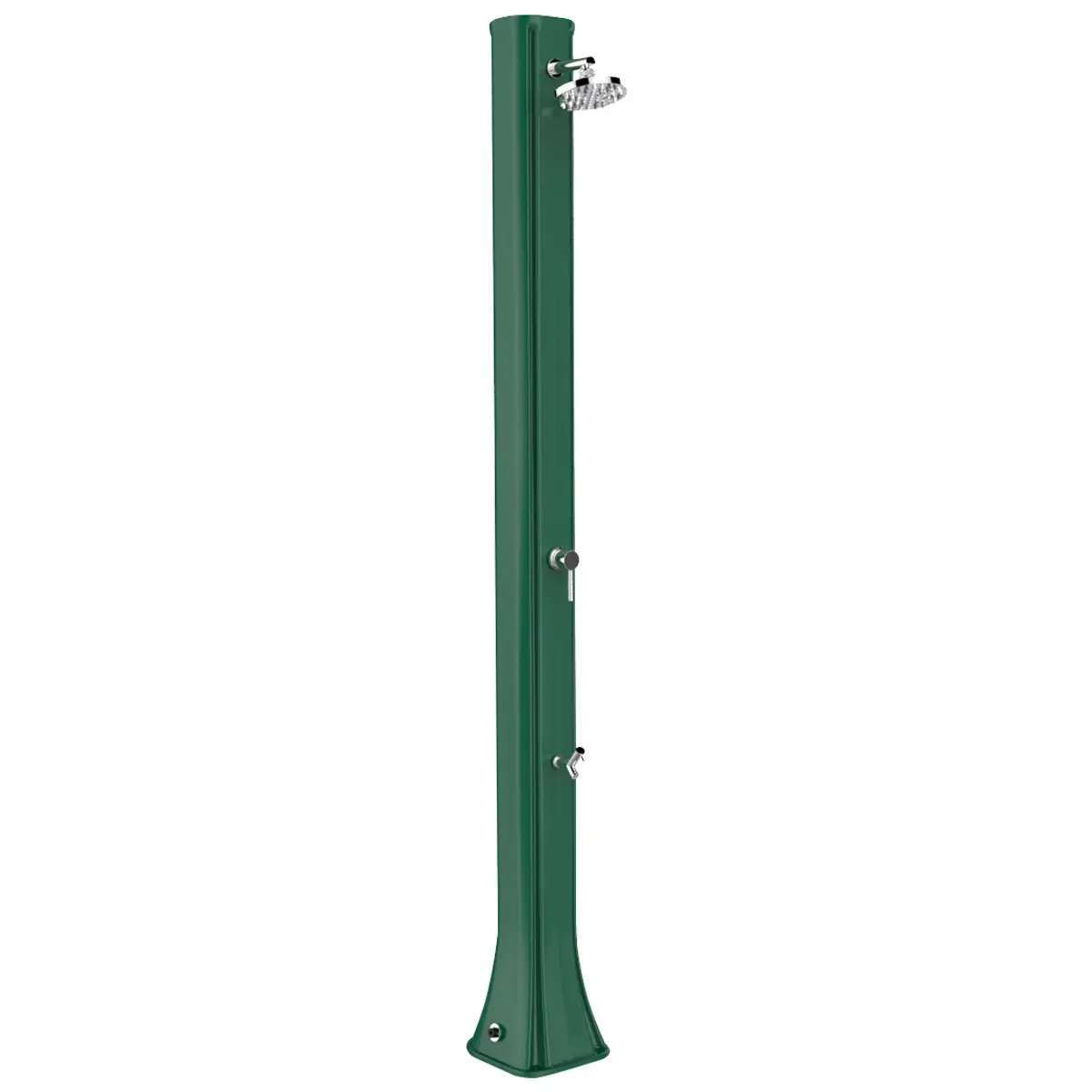 Prysznic solarny Aquaviva Big Happy Five z kranikiem do mycia stóp, ciemnozielony F620/6016, 36 l - Zdjęcie 1