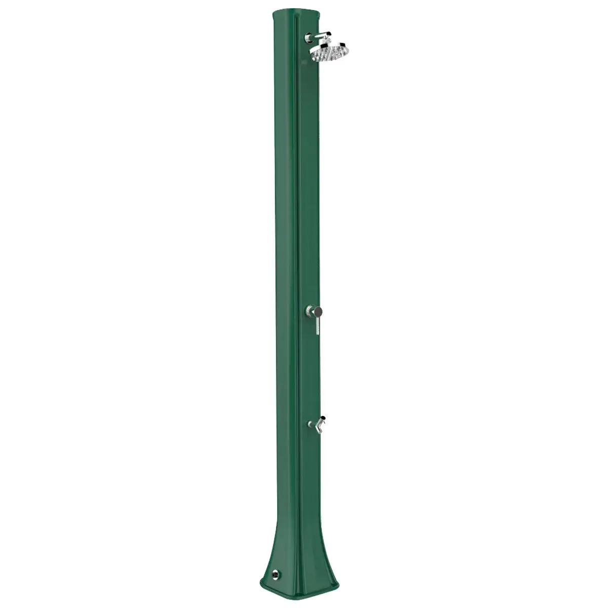 Prysznic solarny Aquaviva Big Happy Five z kranikiem do mycia stóp, ciemnozielony F620/6016, 36 l - Zdjęcie 2