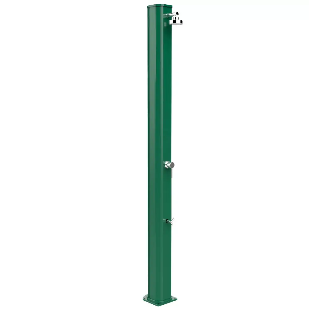 Aquaviva Big Jolly Solar Shower Aluminum with Foot Wash Faucet, Green A320/6016, 35 L - Image 2
