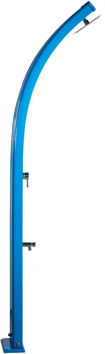 Prysznic solarny Aquaviva Dada aluminium z kranikiem do mycia stóp, niebieski D320/5012, 30 l - Zdjęcie 4