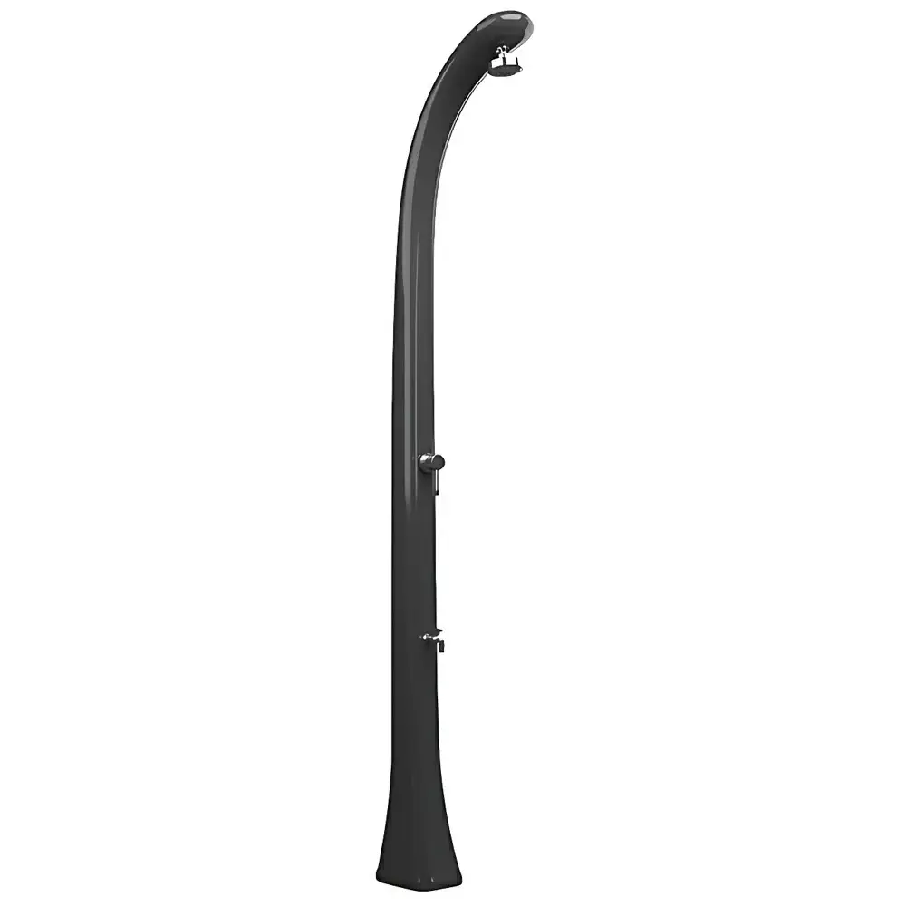 Prysznic solarny Aquaviva Happy One z kranikiem do mycia stóp, antracyt F120/7016, 23 l - Zdjęcie 2