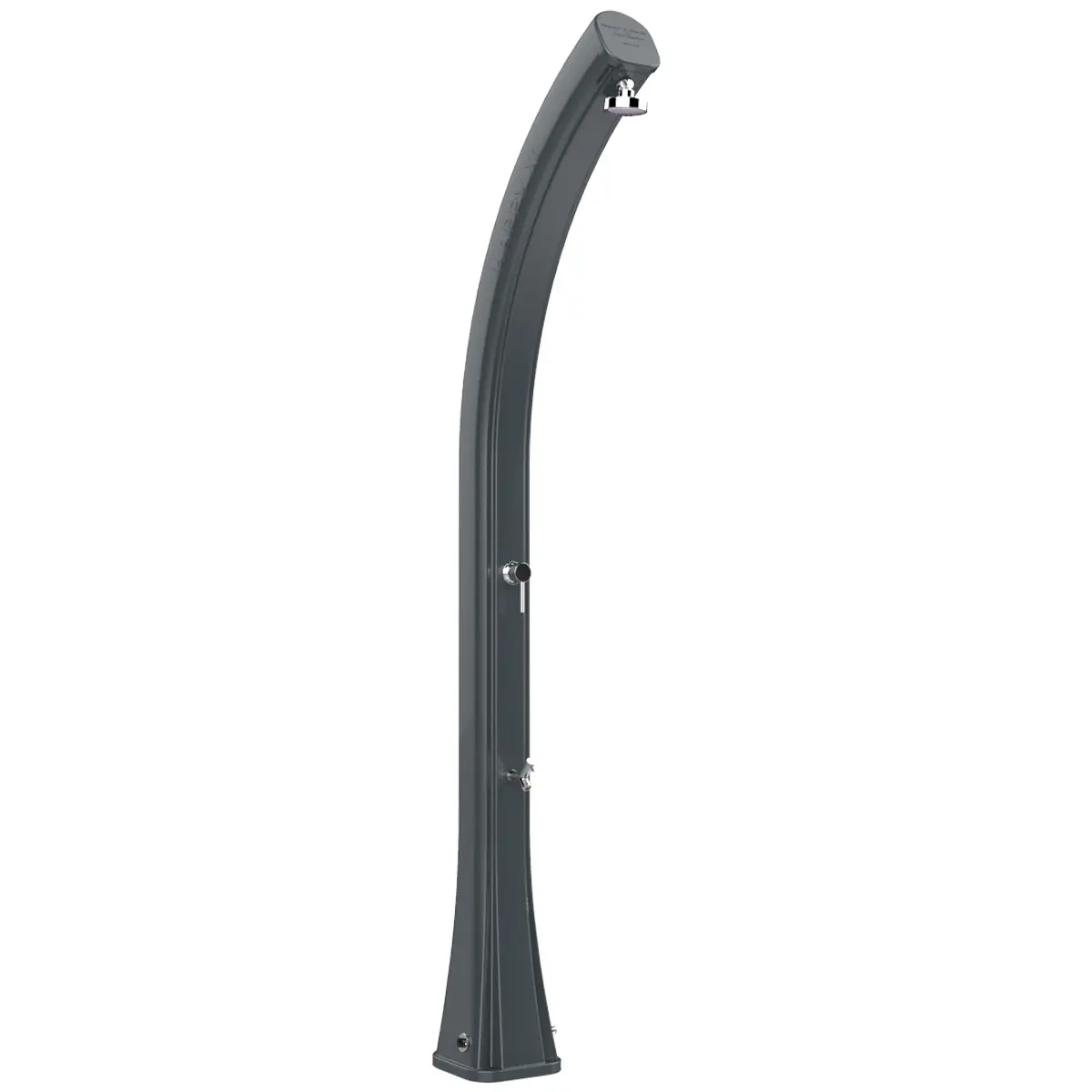 Prysznic solarny Aquaviva Happy XL z kranikiem do mycia stóp, antracyt H420/7016, 35 l