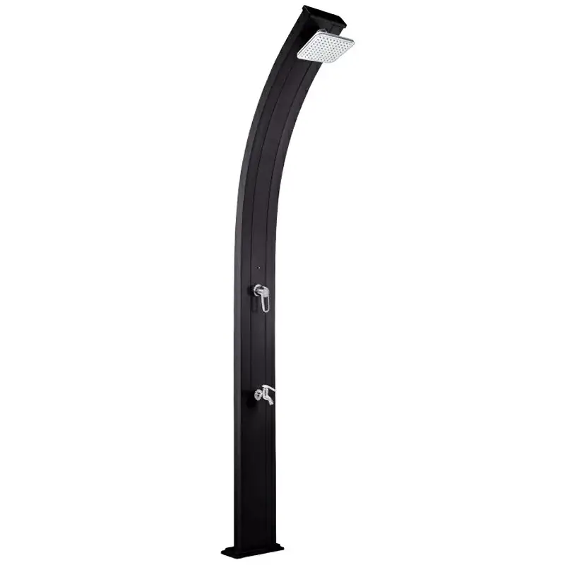 Aquaviva Spring Solar Shower with Foot Wash Tap, Anthracite DS-A122NO, 30 L - Image 2