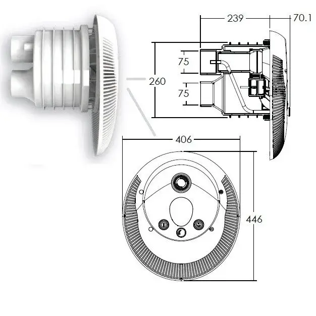 Aquaviva WTB300T Counter-Current Pool System Kit 60 m³/h (380 V), No Connectors - Image 3
