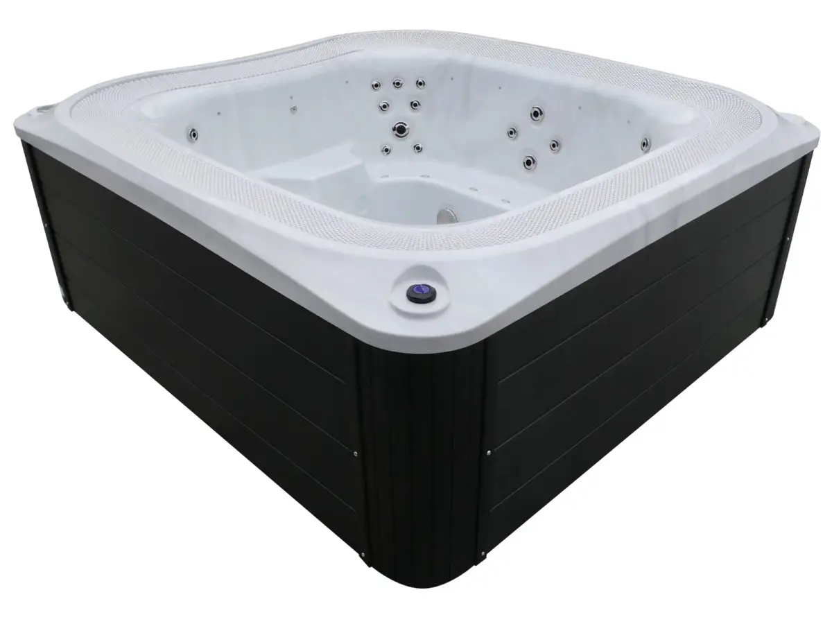 Przelewowy basen z hydromasażem Aquajoy Serenity (250х230х96 cm), marmur srebrnobiały - Zdjęcie 6