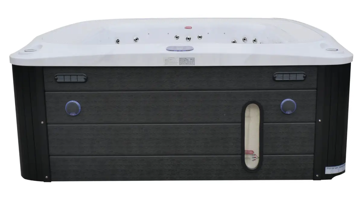 Przelewowy basen z hydromasażem Aquajoy Serenity (250х230х96 cm), marmur srebrnobiały - Zdjęcie 8
