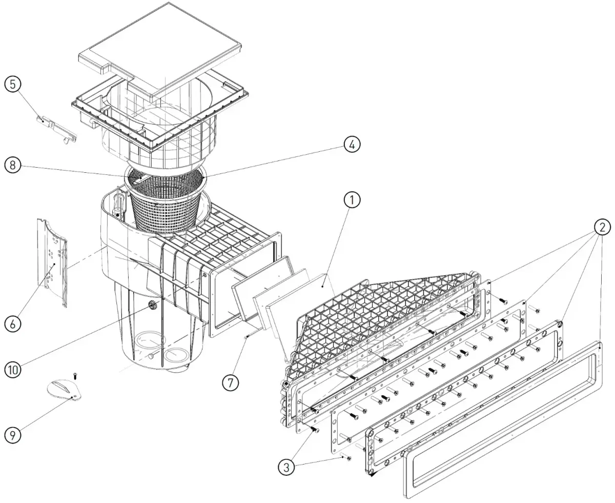 Hayward X-Pro 600 Pool Skimmer for Vinyl Liners, Brass & Sand Inserts - Image 13