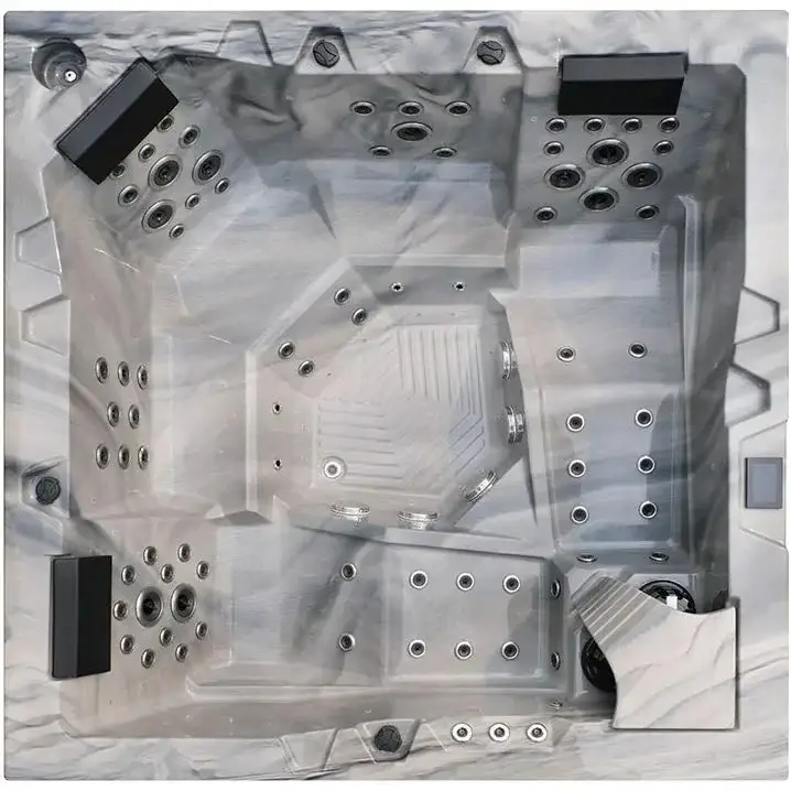 Aquajoy Monaco Odyssey Spa (220x220x90 cm) with Speakers & LED Lighting - Image 4
