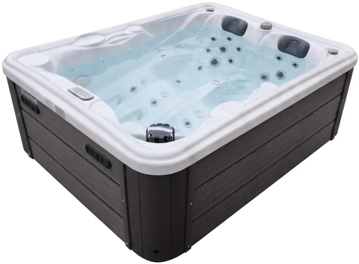 Wanna SPA z hydromasażem Aquajoy Bali (210х160х77 cm), marmur srebrnobiały - Zdjęcie 2