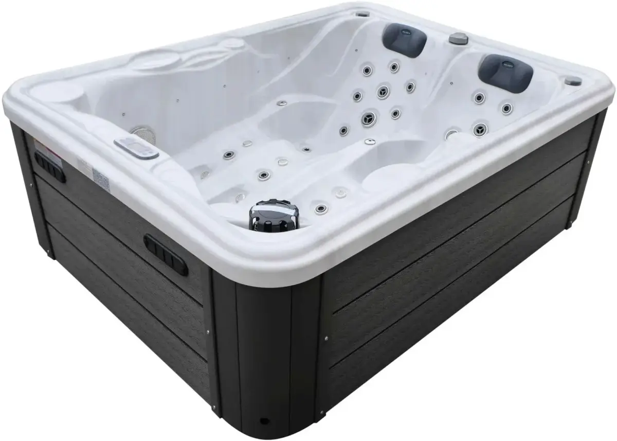 Wanna SPA z hydromasażem Aquajoy Bali (210х160х77 cm), marmur srebrnobiały - Zdjęcie 5