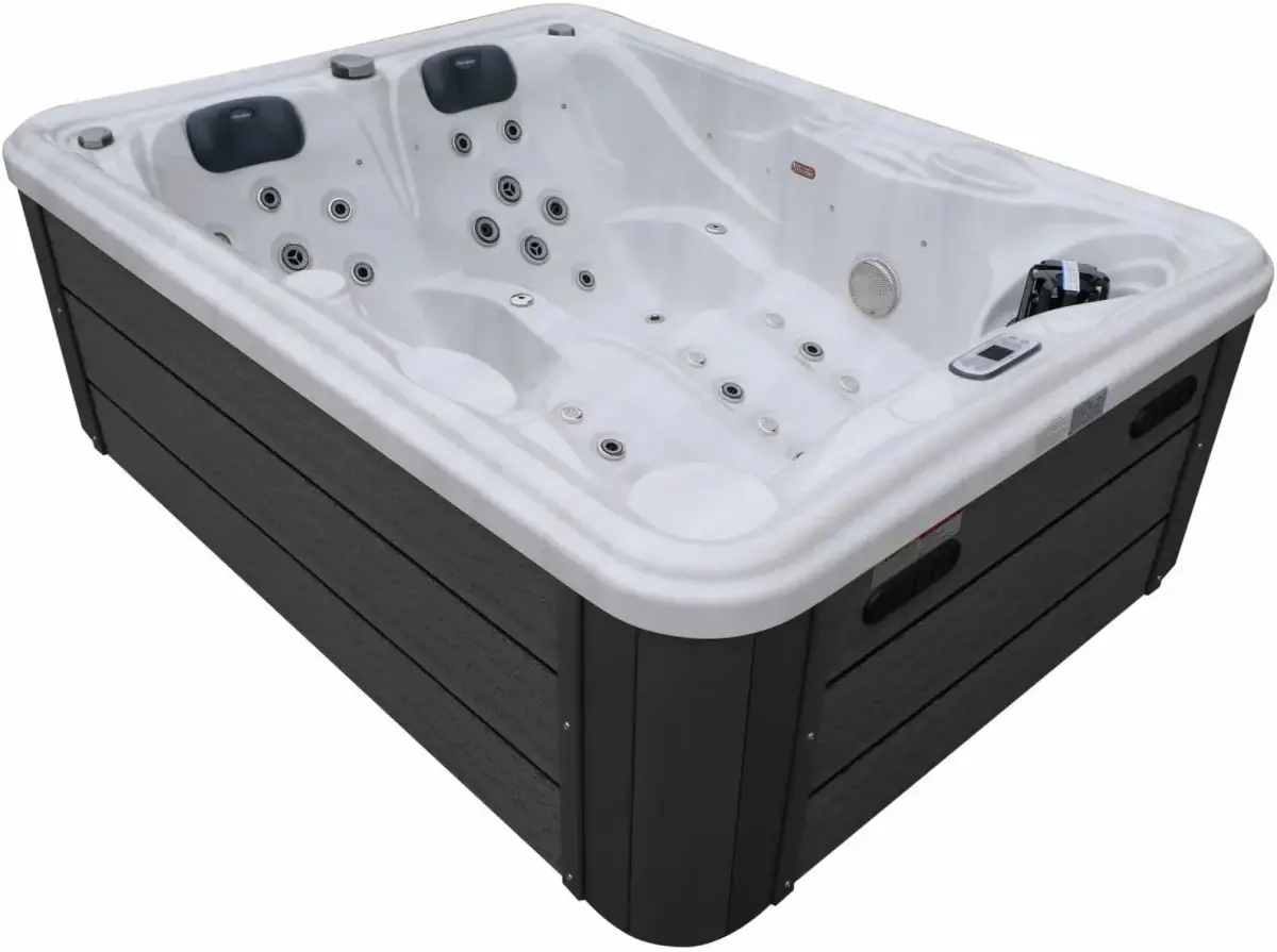 Wanna SPA z hydromasażem Aquajoy Bali (210х160х77 cm), marmur srebrnobiały - Zdjęcie 6