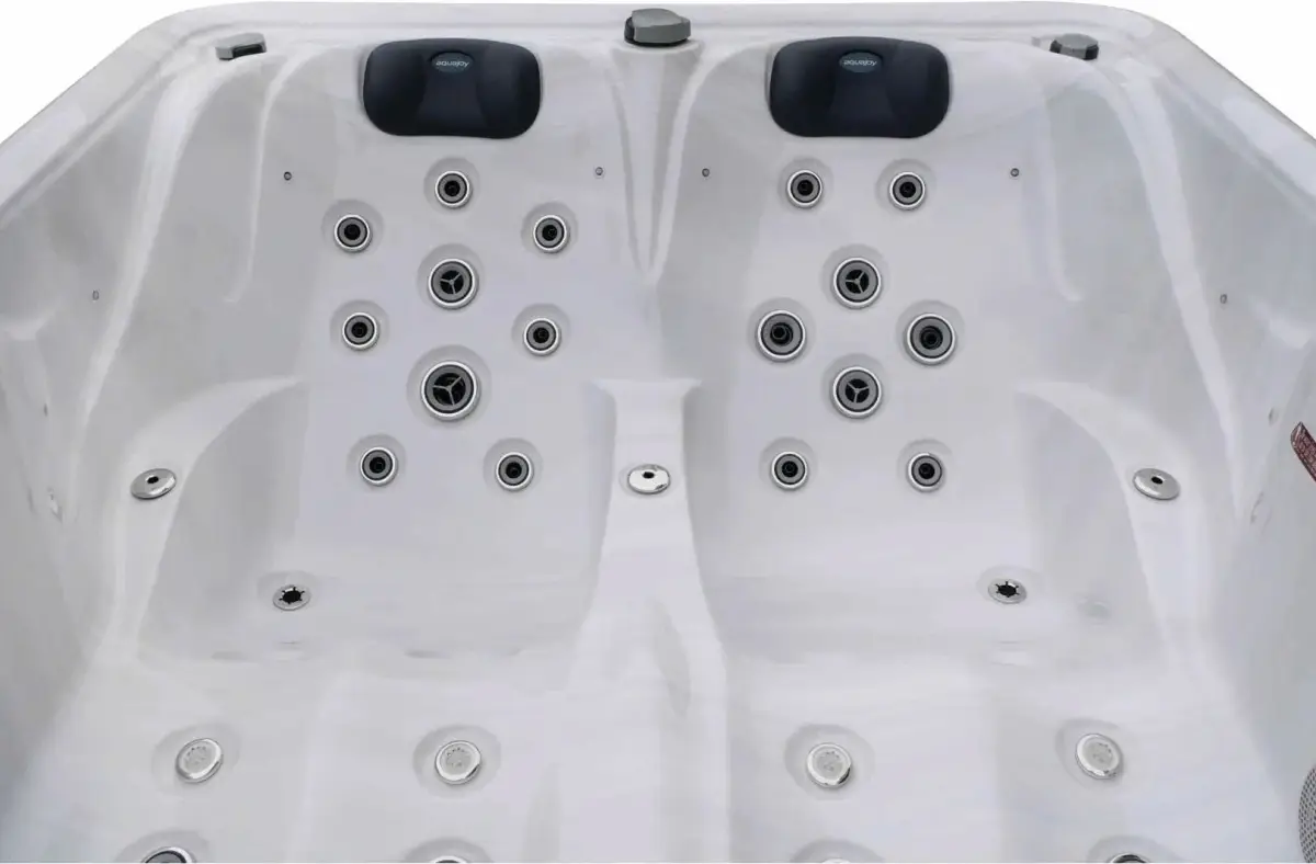 Wanna SPA z hydromasażem Aquajoy Bali (210х160х77 cm), marmur srebrnobiały - Zdjęcie 7