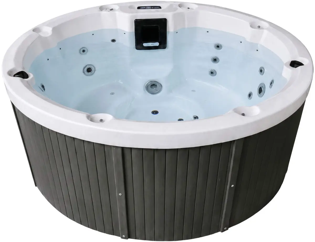 Wanna SPA z hydromasażem Aquajoy Lagoon (195х82 cm), marmur srebrnobiały