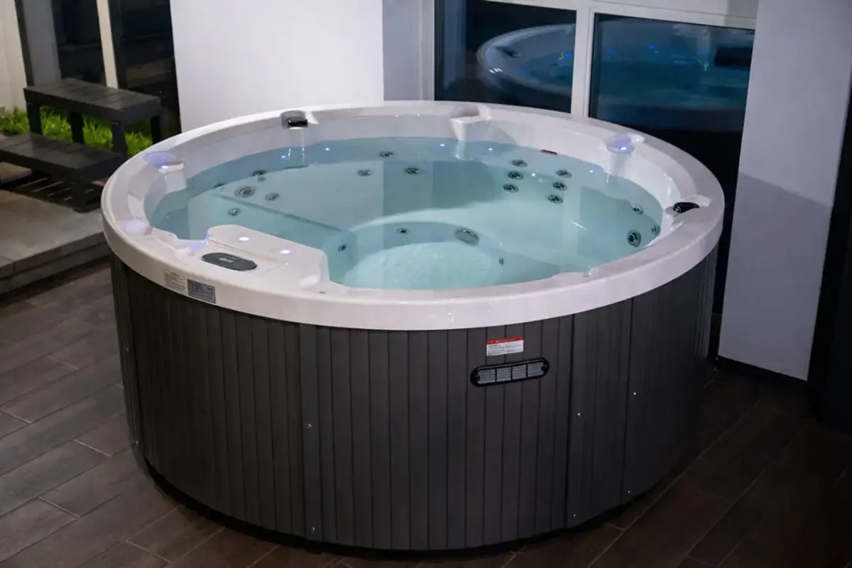 Wanna SPA z hydromasażem Aquajoy Lagoon (195х82 cm), marmur srebrnobiały - Zdjęcie 10