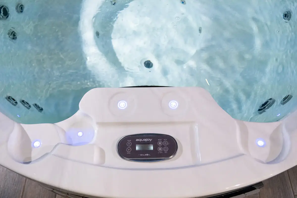 Wanna SPA z hydromasażem Aquajoy Lagoon (195х82 cm), marmur srebrnobiały - Zdjęcie 15