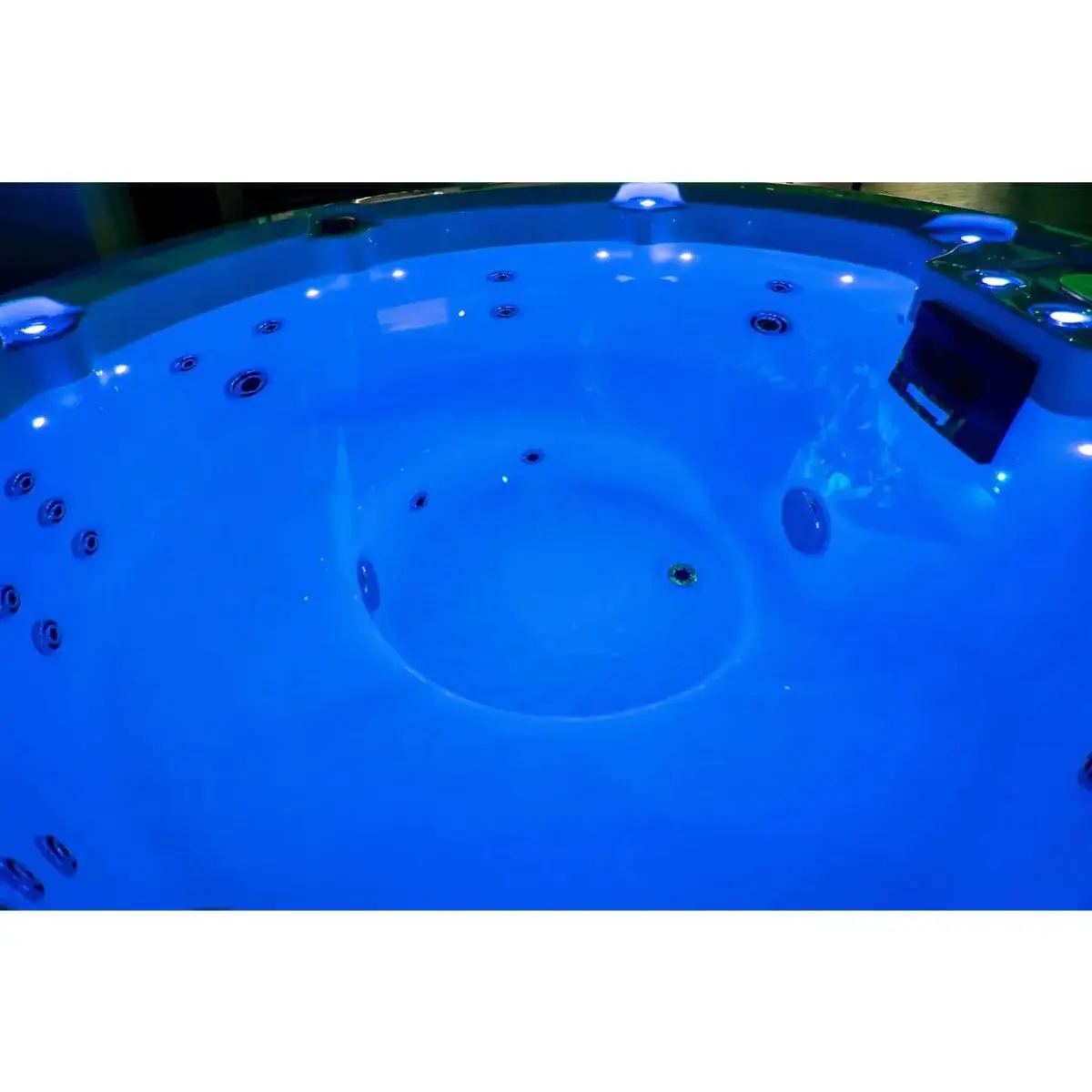 Wanna SPA z hydromasażem Aquajoy Lagoon Air (195x82 cm), marmur srebrnobiały - Zdjęcie 10