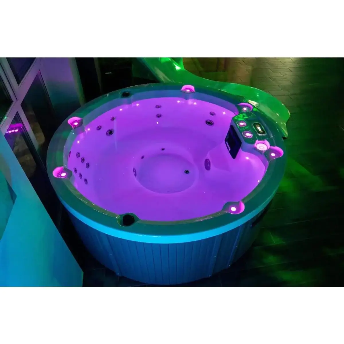Wanna SPA z hydromasażem Aquajoy Lagoon Air (195x82 cm), marmur srebrnobiały - Zdjęcie 11
