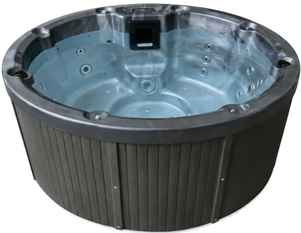 Wanna spa z hydromasażem Aquajoy Lagoon Midnight Opal (195x82 cm), szara - Zdjęcie 2