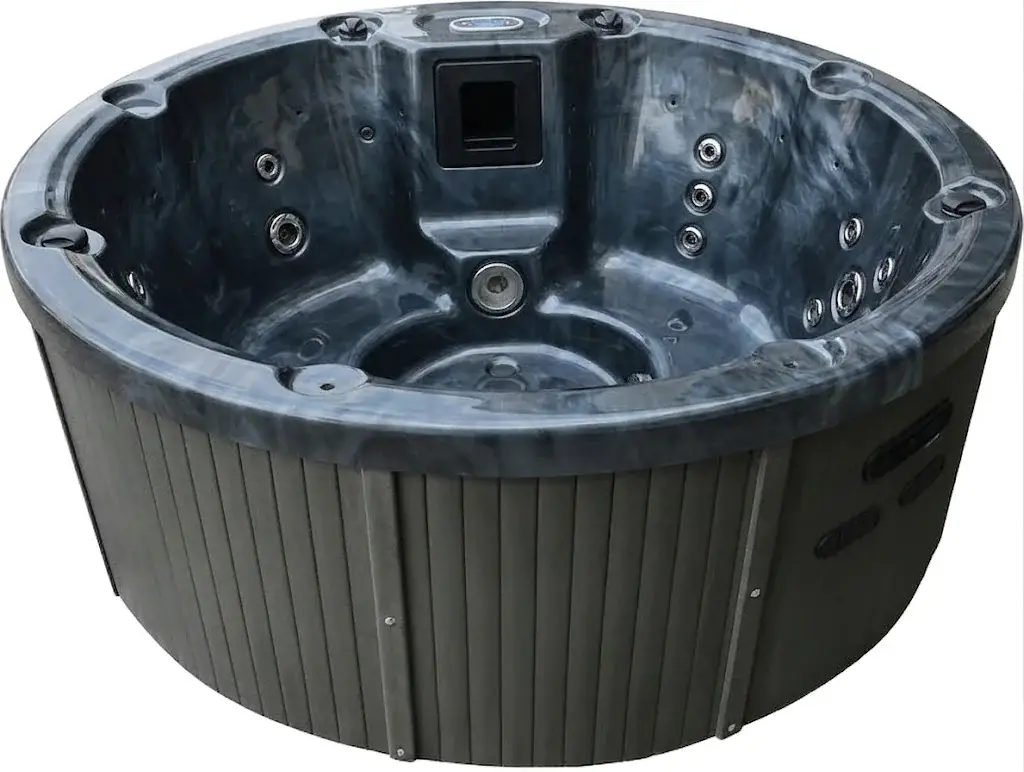 Wanna spa z hydromasażem Aquajoy Lagoon Midnight Opal (195x82 cm), szara - Zdjęcie 3