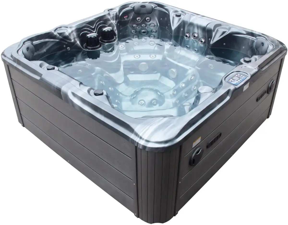 Wanna SPA z hydromasażem Aquajoy Maldives (230х230х95 cm), ciemny opal, z głośnikami i podświetleniem LED - Zdjęcie 2