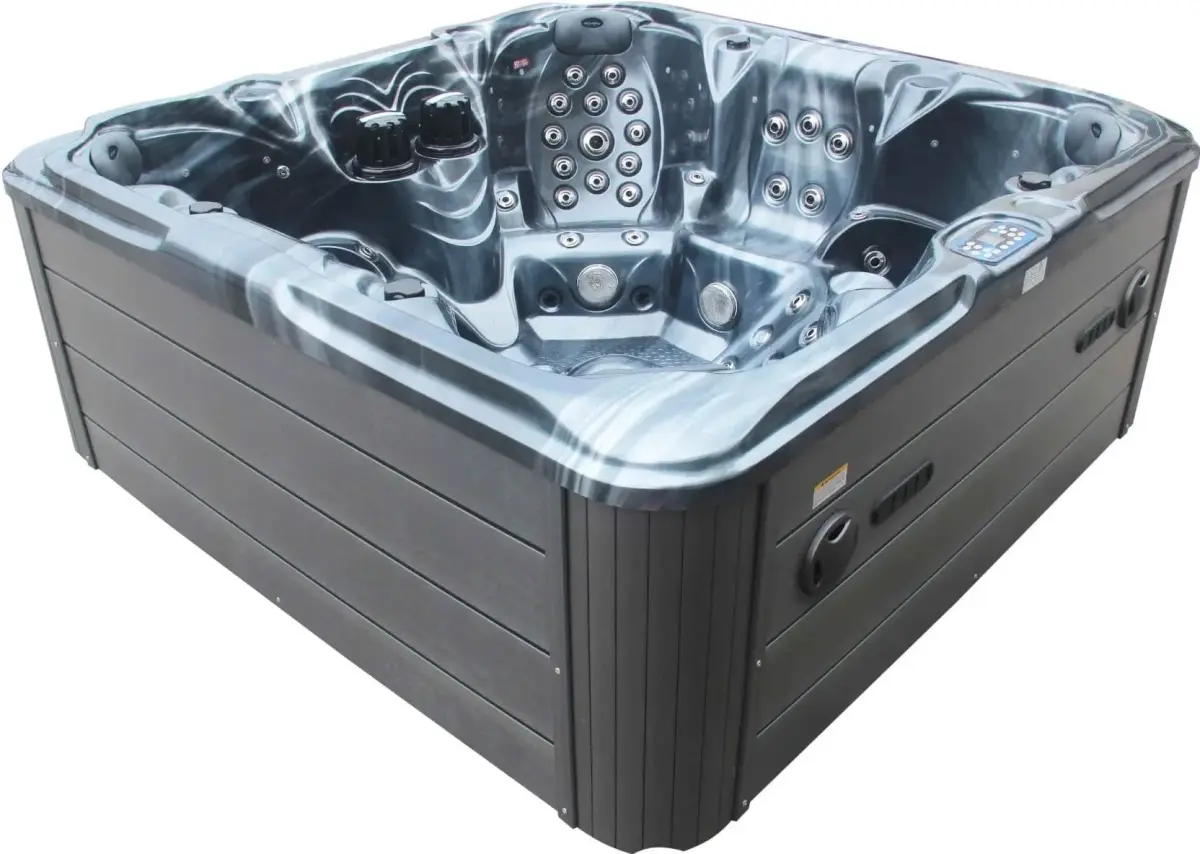 Wanna SPA z hydromasażem Aquajoy Maldives (230х230х95 cm), ciemny opal, z głośnikami i podświetleniem LED - Zdjęcie 4
