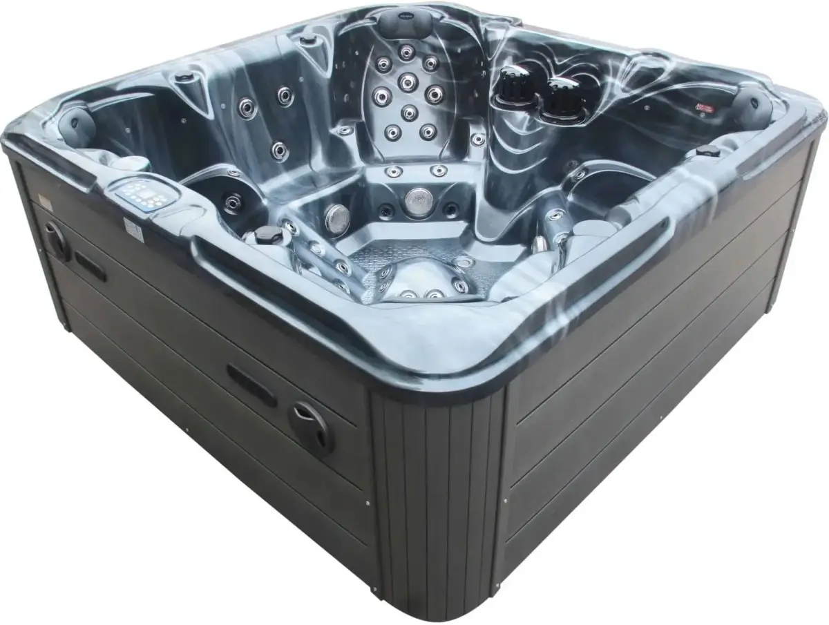 Wanna SPA z hydromasażem Aquajoy Maldives (230х230х95 cm), ciemny opal, z głośnikami i podświetleniem LED - Zdjęcie 6