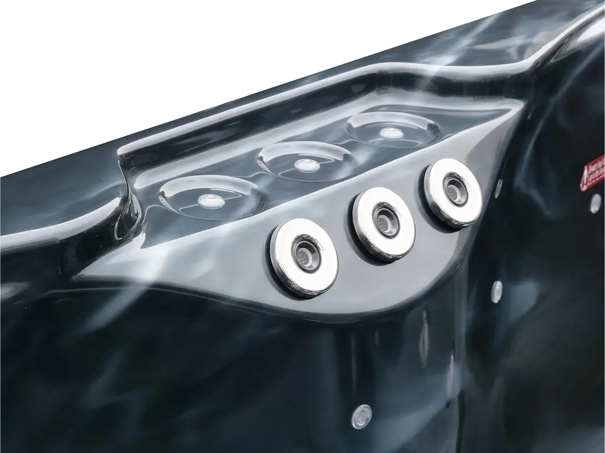 Wanna SPA z hydromasażem Aquajoy Riviera (200х200х90 cm), ciemny opal, z głośnikami i podświetleniem LED - Zdjęcie 21