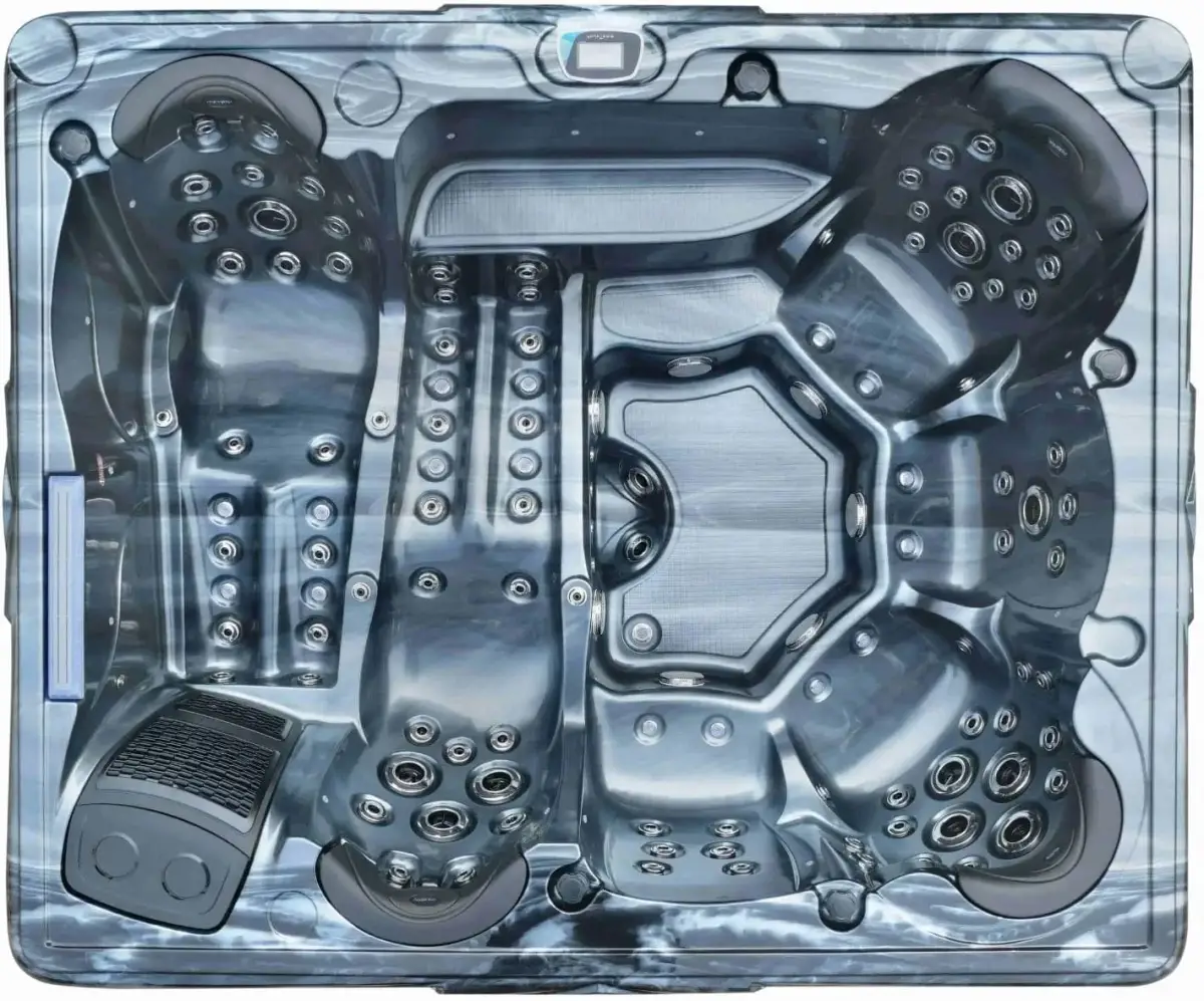 Wanna SPA z hydromasażem Aquajoy Saint-Tropez (280х230х95 cm), opal ciemny - Zdjęcie 7