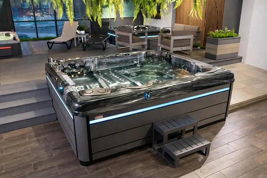 Wanna SPA z hydromasażem Aquajoy Saint-Tropez (280х230х95 cm), opal ciemny - Zdjęcie 15