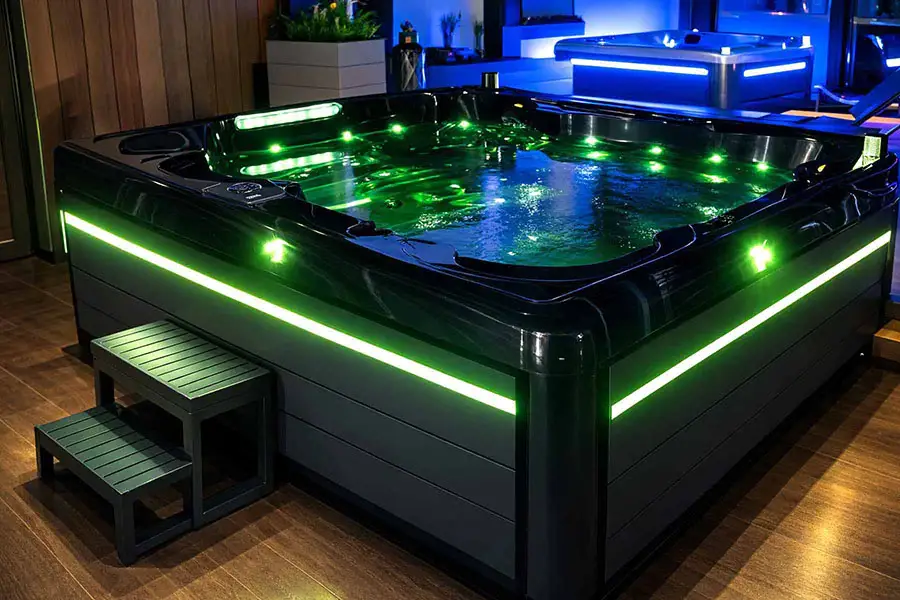 Wanna SPA z hydromasażem Aquajoy Saint-Tropez (280х230х95 cm), opal ciemny - Zdjęcie 18