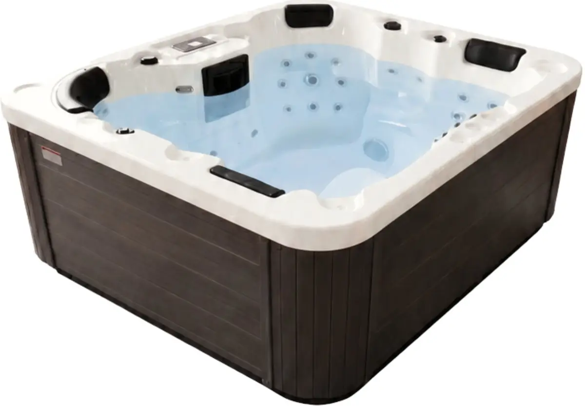 Wanna SPA z hydromasażem Aquajoy Santorini (220х220х95 cm), opal ciemny