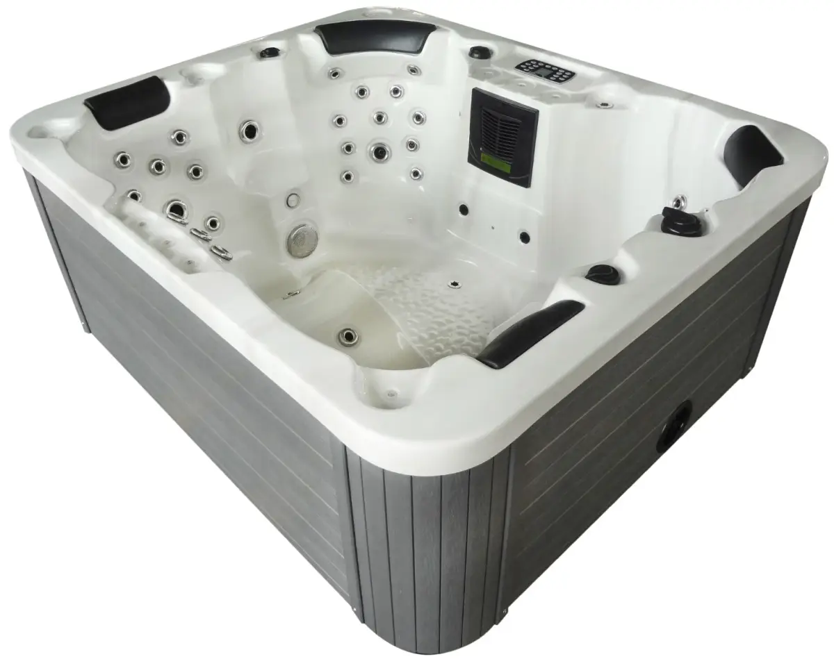 Wanna SPA z hydromasażem Aquajoy Santorini (220х220х95 cm), opal ciemny - Zdjęcie 7