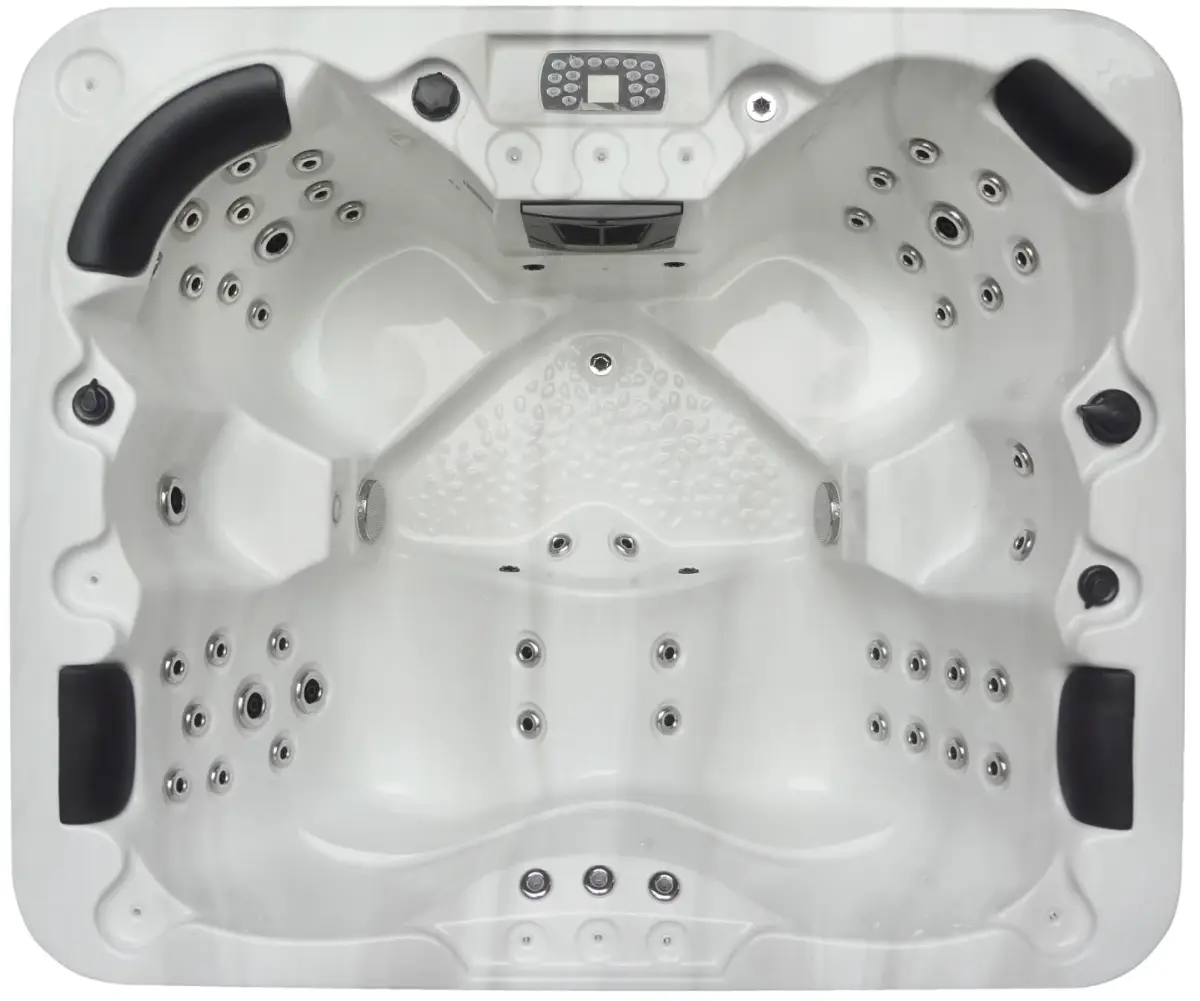 Wanna SPA z hydromasażem Aquajoy Santorini (220х220х95 cm), opal ciemny - Zdjęcie 8