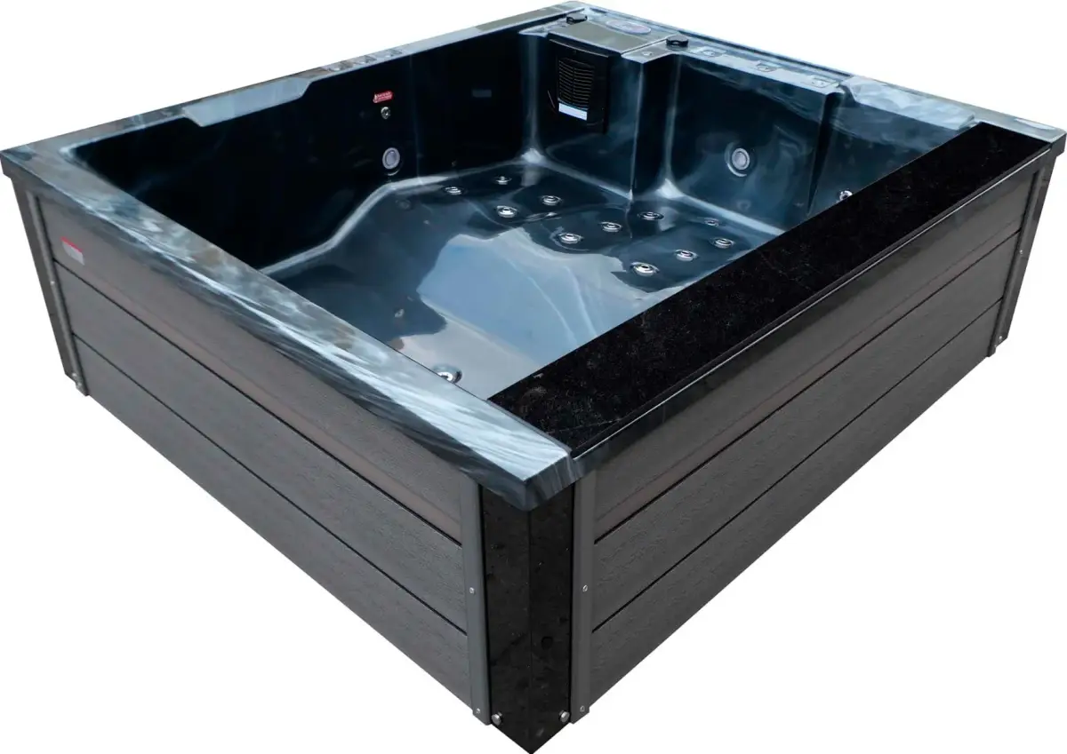 Wanna SPA z hydromasażem Aquajoy Venice (215х190х70 cm), ciemny opal, z głośnikami i podświetleniem LED - Zdjęcie 7