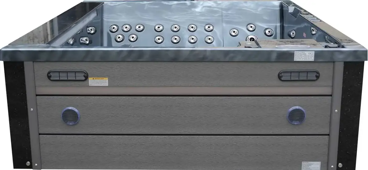 Wanna SPA z hydromasażem Aquajoy Venice (215х190х70 cm), ciemny opal, z głośnikami i podświetleniem LED - Zdjęcie 8