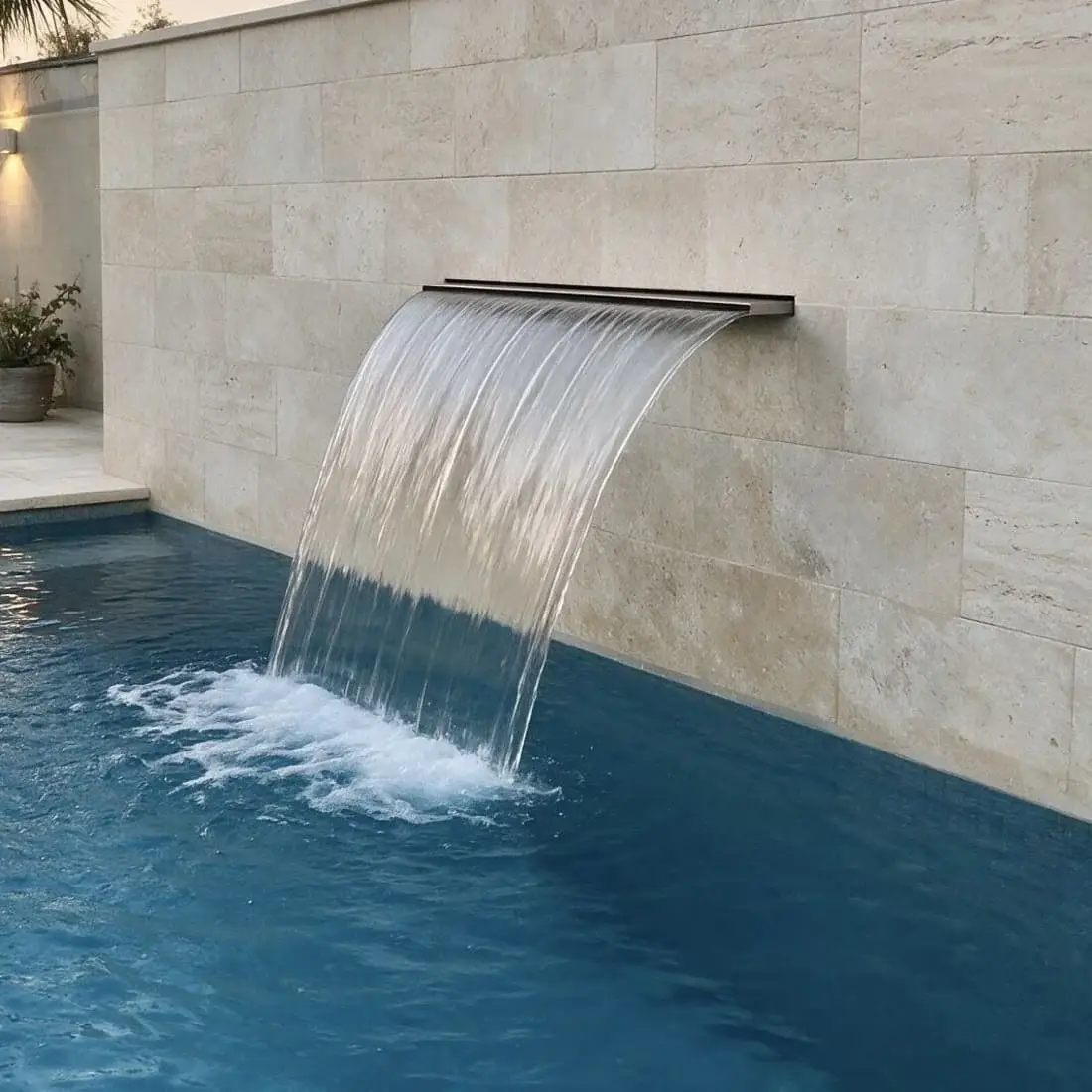 Flexinox Mini Maui Wall Waterfall (500 mm, 20 m³/h, AISI 316L) - Image 3