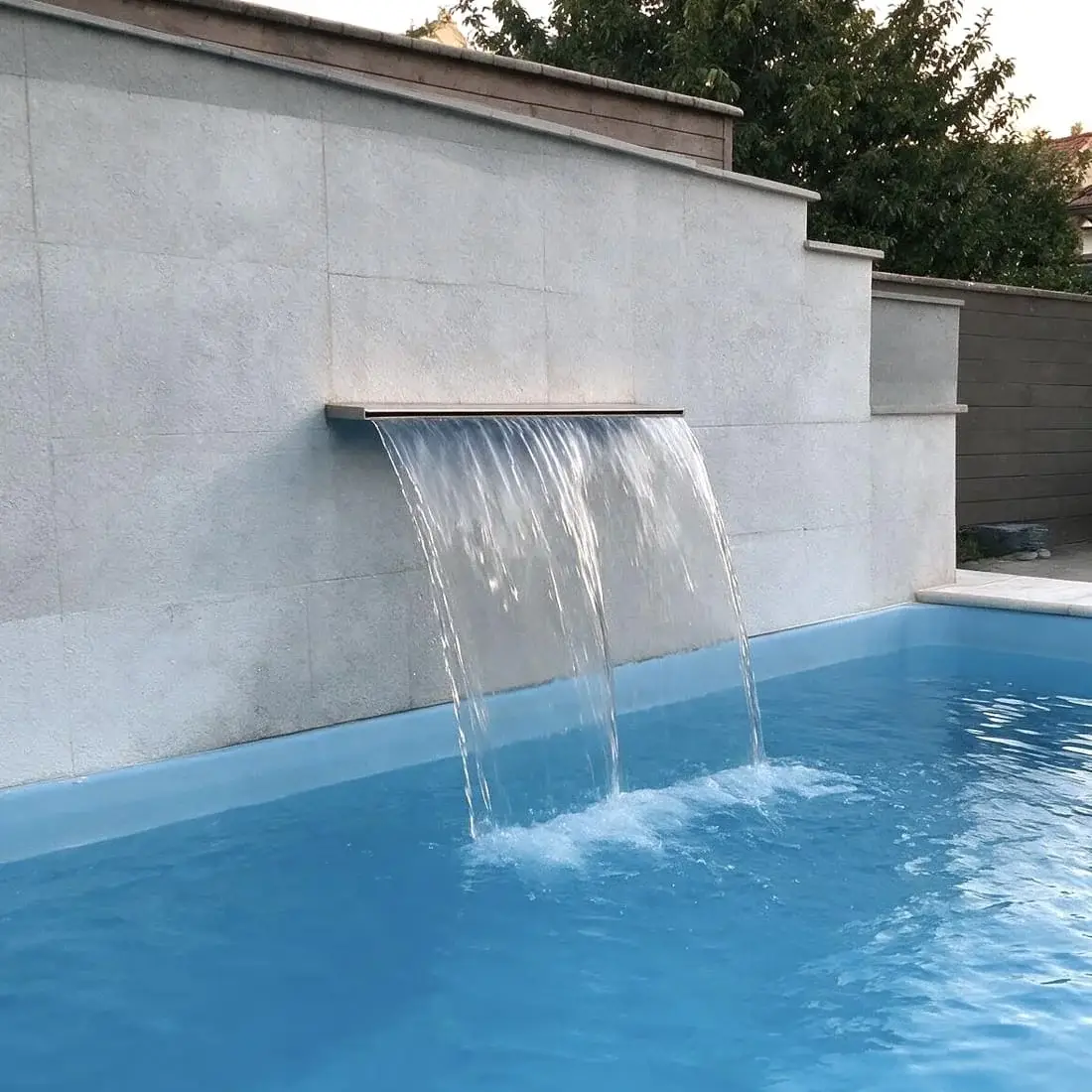 Flexinox Mini Maui Wall Waterfall (500 mm, 20 m³/h, AISI 316L) - Image 7