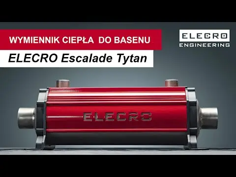 Wymiennik ciepła do basenu Elecro Escalade 30 kW Tytan - Zdjęcie 3