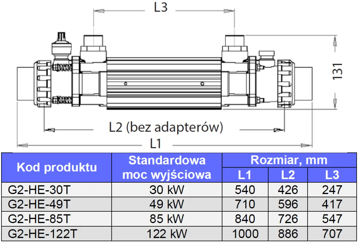 Wymiennik ciepła do basenu Elecro G2I 30 kW Incoloy - Zdjęcie 5